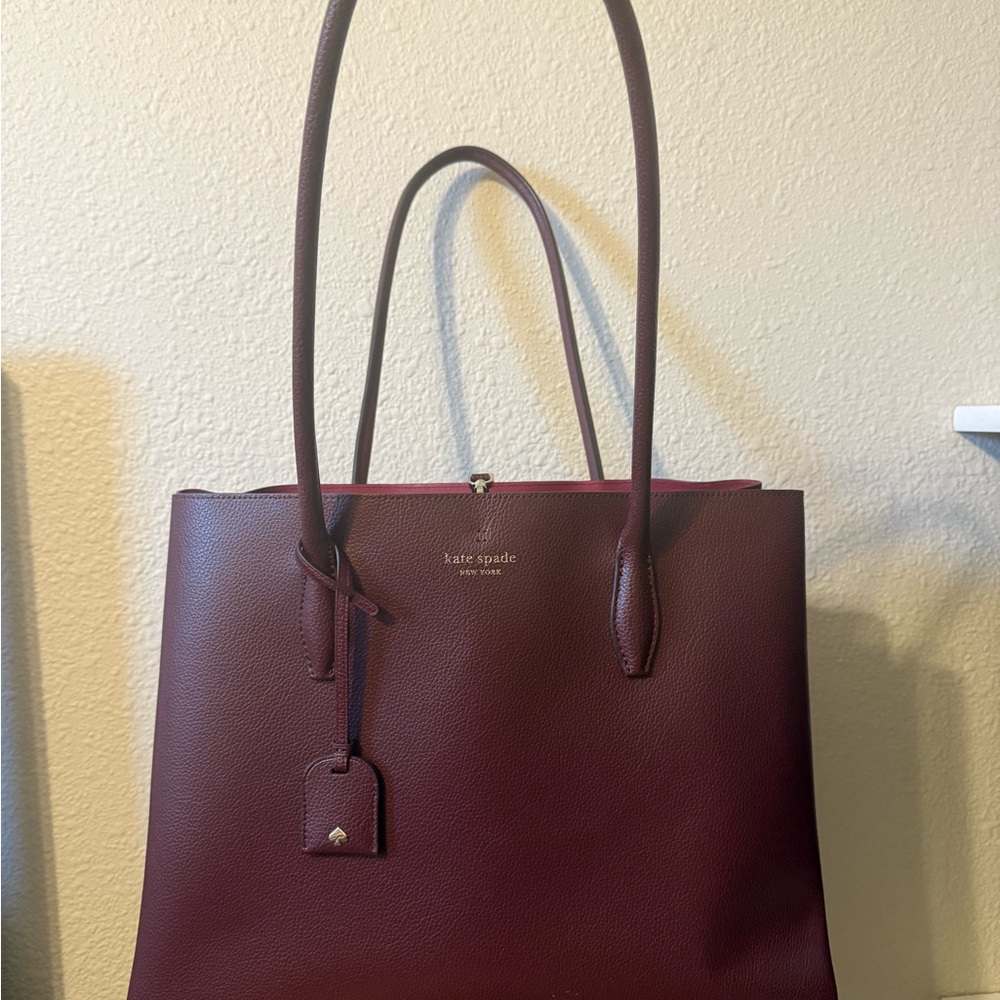 Kate Spade Deep Red Tote Bag